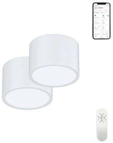 Sada 2x chytré stropné LED svetlo Immax NEO RONDATE SMART, 12W, Zigbee, 15cm, okrúhle, biele