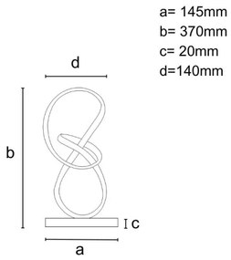 LED Stmievateľná stolná lampa LED/26W/230V 3000/4000/6500K biela