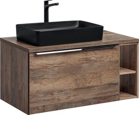 Comad Kúpeľňová skrinka s doskovým umývadlom set dub Santa Fe Oak 100 dub santa fe