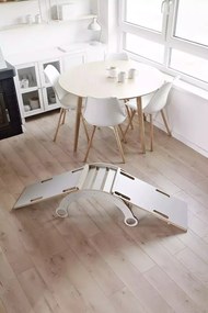 Lezecká súprava 3v1 malá – hojdačka, šmykľavka a lezecká stena Biela