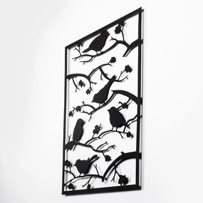 Kovová nástenná dekorácia 47x66 cm Branch &amp; Birds – Wallity