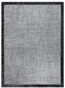 Koberec SIZAL FLOORLUX 20401 Ramka strieborný / čierny