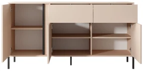 Komoda Danton 3D2S (béžová). Akcia -20%. Vlastná spoľahlivá doprava až k Vám domov. 1071342