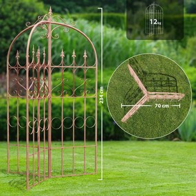 Mriežka na popínavé rastliny Flowton - hnedá