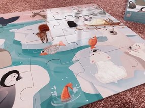 Puzzle dotykové Život na ľade - s textúrou 20 dielov