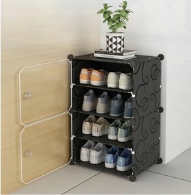 Modulárny botník SHOZIX 23x33 cm, sivý