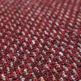 Timzo, Metrážny koberec Rubin 2159 red, na mieru, šíře 4m, červená, ab (mriežka), chodba / predsieň
