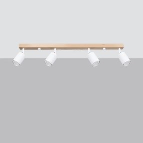 Sollux SL.1289 - Bodové svietidlo VERDO 4xGU10/10W/230V biela