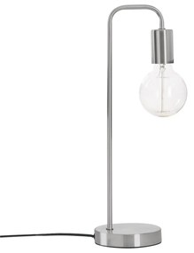 DekorStyle Stolná lampa Keli strieborná 45 cm