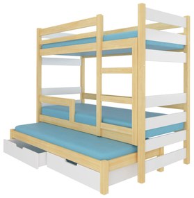 Poschodová detská posteľ 180x75 cm. Akcia -20%. Vlastná spoľahlivá doprava až k Vám domov. 1052303