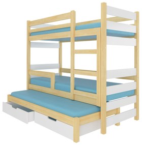 Poschodová detská posteľ 180x75 cm. Vlastná spoľahlivá doprava až k Vám domov. 1052303