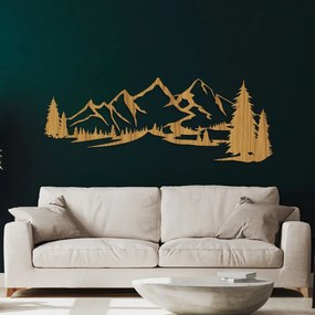 Drevený obraz na stenu Hory a les | SENTOP HDF0414-akcia20