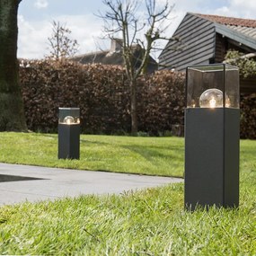 Inteligentná priemyselná vonkajšia stojaca lampa antracit 30 cm vrátane Wifi P45 - Denmark