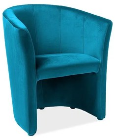 Sedacia súprava Cuba Velvet, kreslo, tyrkysová