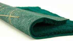 Kúpelňový koberček Jarpol Agadir Lurex 13 zelený / zlatý