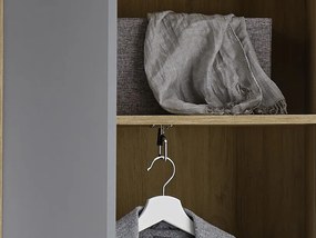 Predsieňová šatníková skriňa Milan, dub artisan/šedá