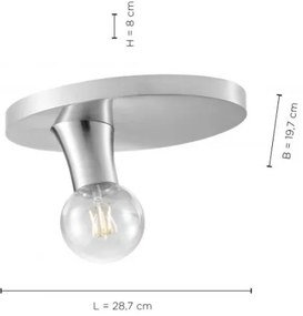 JUST LIGHT. 14777-55 - Stropné svietidlo TURN ME 1xE27/60W/230V chróm