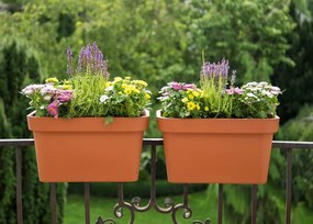 PLASTOVÝ KVETINÁČ LYS 24X29X45 CM KRÉMOVÁ