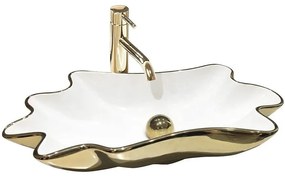 Umývadlo na dosku Infinity Gold/White