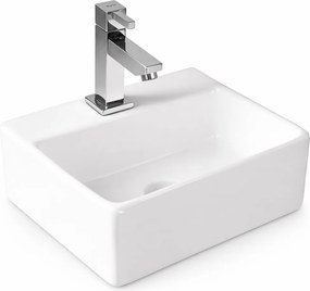 LAGE || Umývadlo na dosku, keramika, biela, hranatá