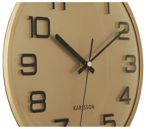 Karlsson 6022GD dizajnové nástenné hodiny zlatá, pr. 30 cm