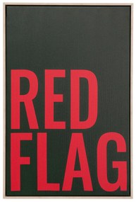 Red Flag obraz čierny 40x60 cm