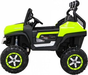 Ramiz Mercedes Benz Unimog elektrické autíčko pre deti zelené + pohon 4x4