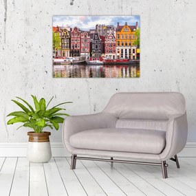 Obraz - Amsterdam, tanečné domy (70x50 cm)