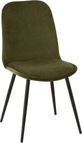 Zelená zamatová jedálenská stolička Chair Claire Green - 46*44*86cm