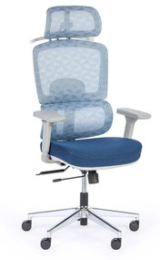 Kancelárska stolička TERRY 1+1 ZADARMO, modrá