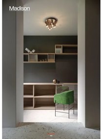 Redo 01-2040 - LED Stropné svietidlo MADISON 9xLED/4W/230V meď