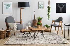 Koberec BERBER FEZ GO535, krémovo -hnedý, strapce, Shaggy