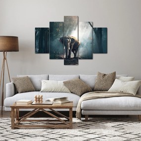 Obraz slona v džungli (150x105 cm)