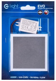 Schodiskové LED svietidlo Evo, 1x LED 0,6w, 6500k, s