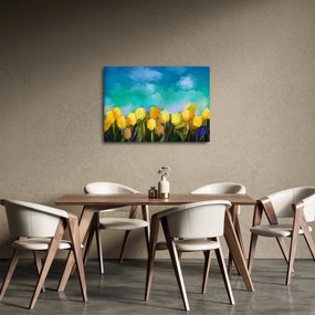 Obraz žltých tulipánov (70x50 cm)