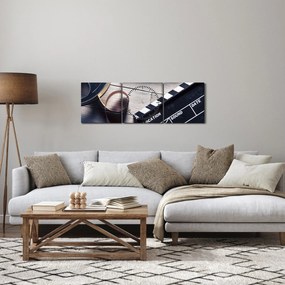 Obraz - Film (s hodinami) (90x30 cm)