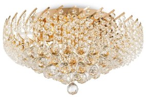 Maytoni DIA120-09-G - Stropné svietidlo KAROLINA 9xE14/40W/230V