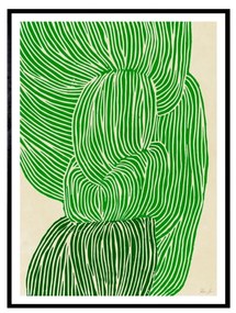 THE POSTER CLUB Autorský mini plagát Green Ocean by Rebecca Hein A5