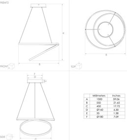 Eglo 900472 - LED Luster na lanku RUOTALE LED/36W/230V