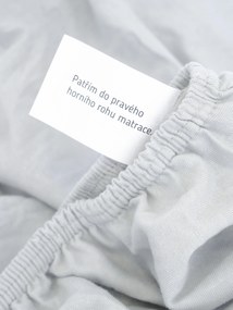 Jersey plachta Classic 140 x 200 cm – svetlo sivá