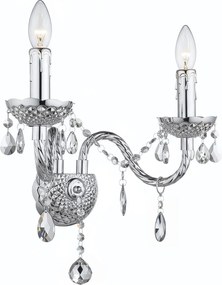 Toolight Toolight, nástenné svietidlo 2xE14, EBT019-2W, chrómová, OSW-01237