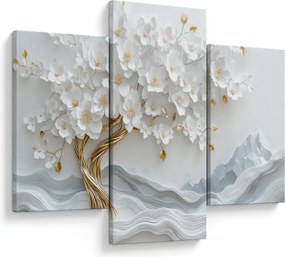 Obraz – 3D elegantný strom života (90x60 cm)