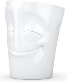 Biely spokojný porcelánový hrnček s uškom 58products, objem 350 ml