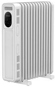 Sencor - Olejový ohrievač s 13 rebrami 1000/2500W/230V biely + diaľkové ovládanie