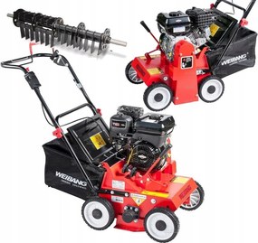 Weibang WB384 Spaľovací Vertikutátor Trávy Profi Briggs 38 cm Výklopné Nože