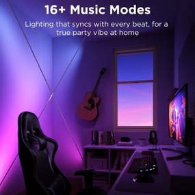 Govee - LED RGBICWW závesný LED pás/36W/24V 4 m Skyline Matter Wi-Fi