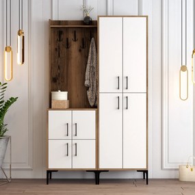 Predsieňová stena Berlin BA - Walnut, White