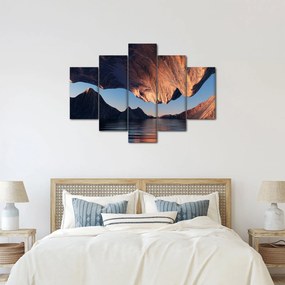Obraz - 3D útesy (150x105 cm)