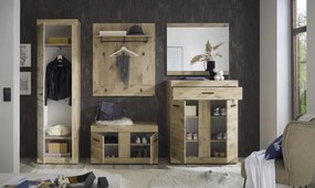 Predsieňová šatníková skriňa Barcelo, dub viking