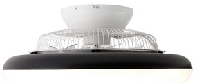 Stropný ventilátor čierny 55,5 cm vrátane LED stmievateľný s diaľkovým ovládaním - Clima